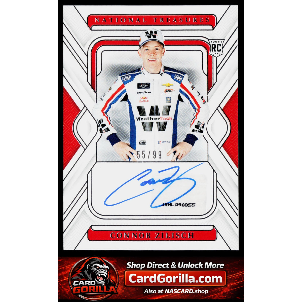 2025 Panini National Treasures #RS-CZL Connor Zilisch Rookie Signatures #/99