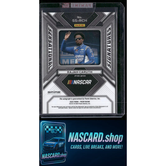 2024 Panini Prizm #SS-RCH Rajah Caruth Sensational Signatures - NASCARD.shop