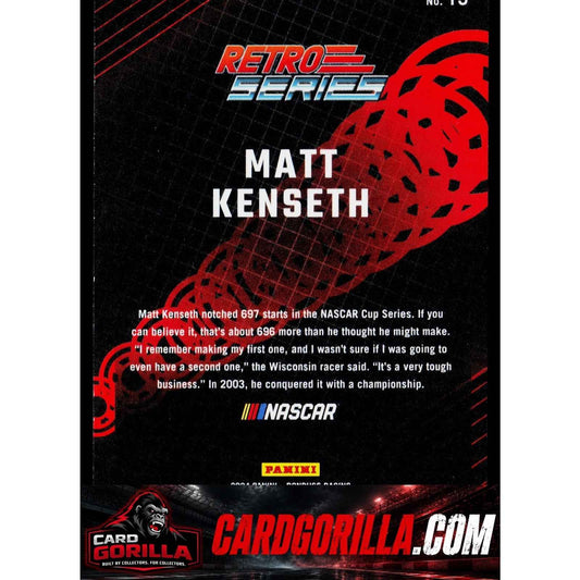 2024 Donruss #15 Matt Kenseth Retro Series Orange Ice #/75