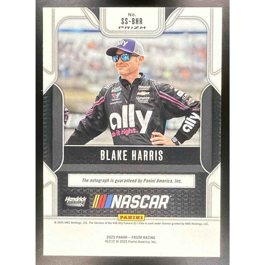 2025 Panini Prizm NASCAR Blake Harris #65 Sensational Signatures Auto