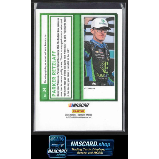 2025 Donruss #34 Parker Retzlaff Optic Signatures