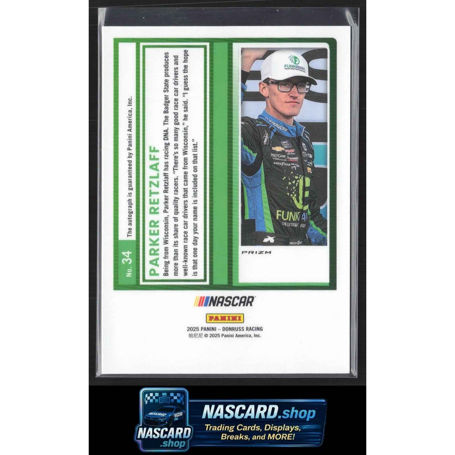 2025 Donruss #34 Parker Retzlaff Optic Signatures