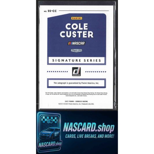2021 Donruss #SS-CC Cole Custer Signature Series