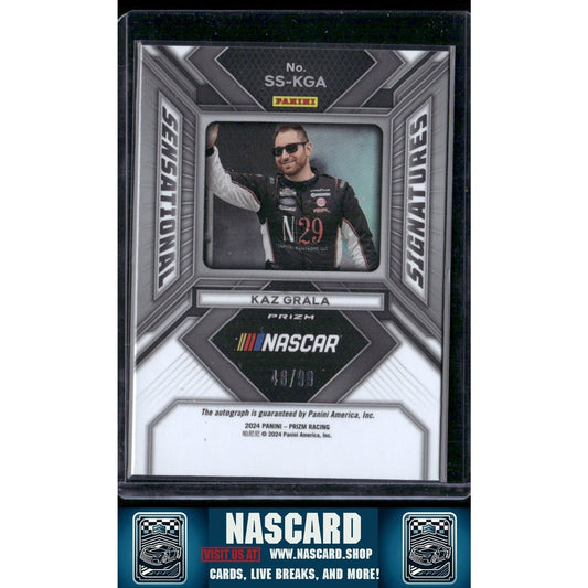 2024 Panini Prizm #SS-KGA Kaz Grala Sensational Signatures Red