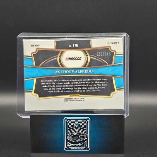 2024 Panini Select - Pit Road Red And Blue Prizm #176 Anthony Alfredo /149 - NASCARD.shop