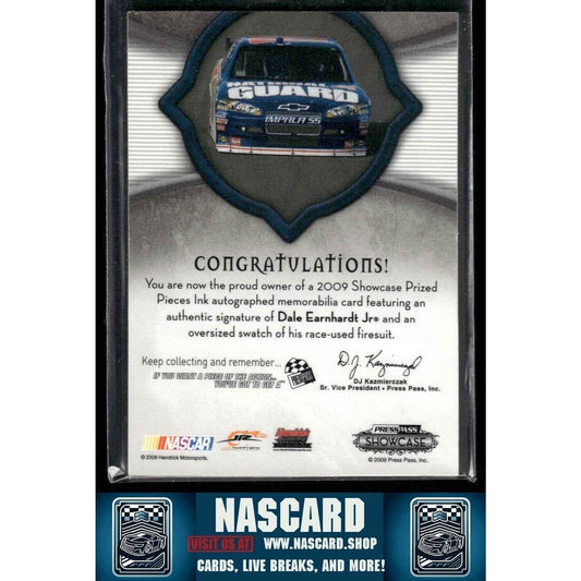 2009 Press Pass Showcase Prized Pieces Ink Green Dale Earnhardt Jr. 1/5 - NASCARD.shop