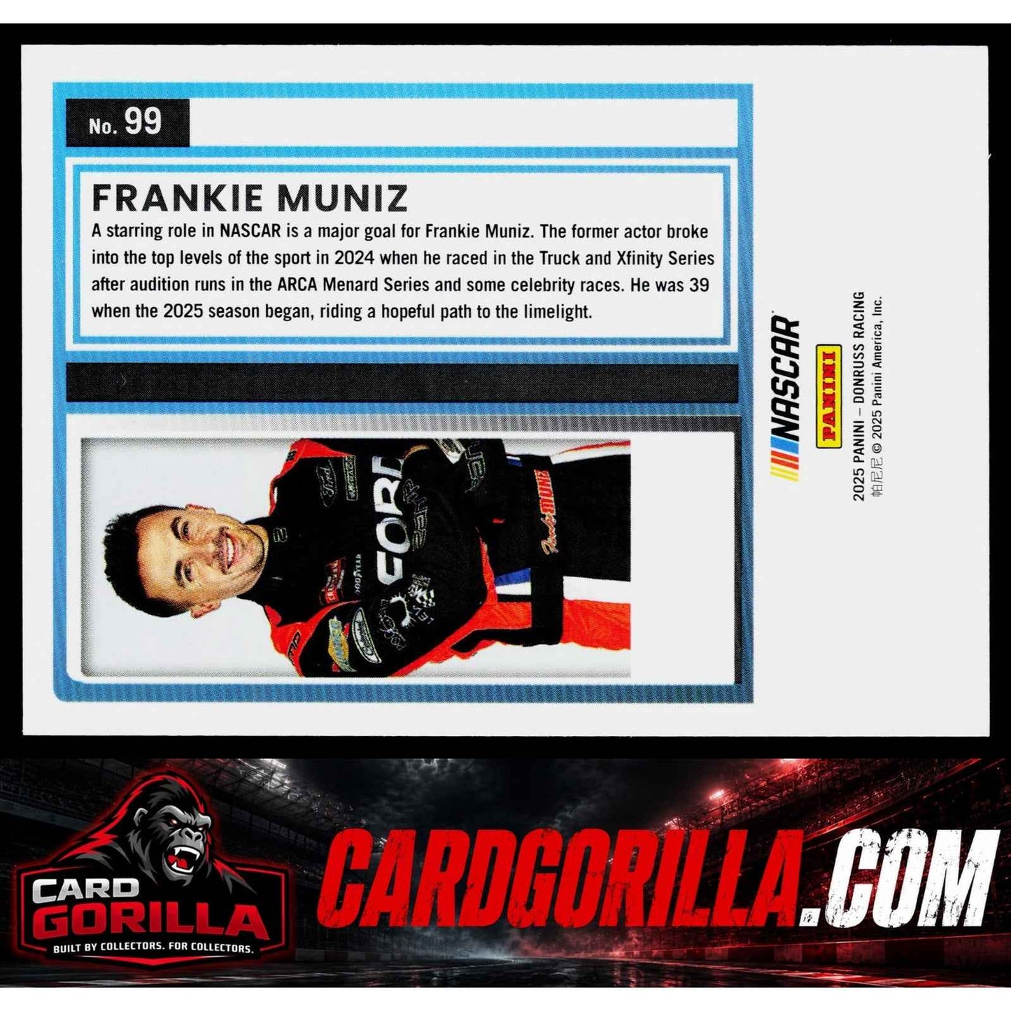 2025 Donruss #99 Frankie Muniz Rated Rookie Purple #/99
