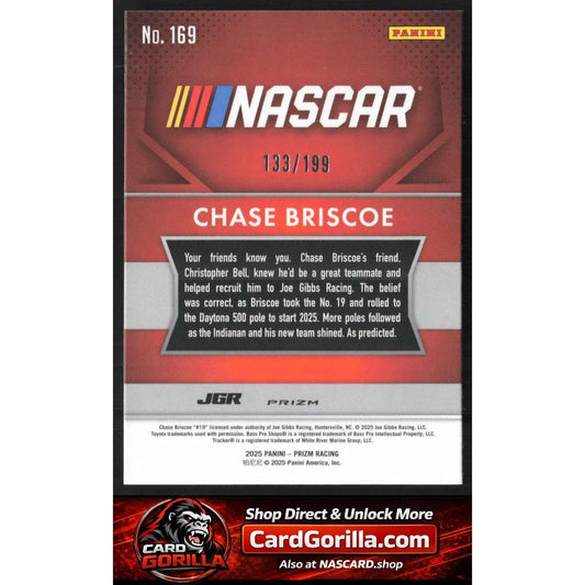 2025 Panini Prizm #169 Chase Briscoe Blue #/199
