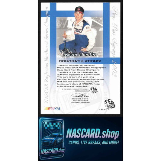 2002 Press Pass #NNO Kevin Hamlin Signings