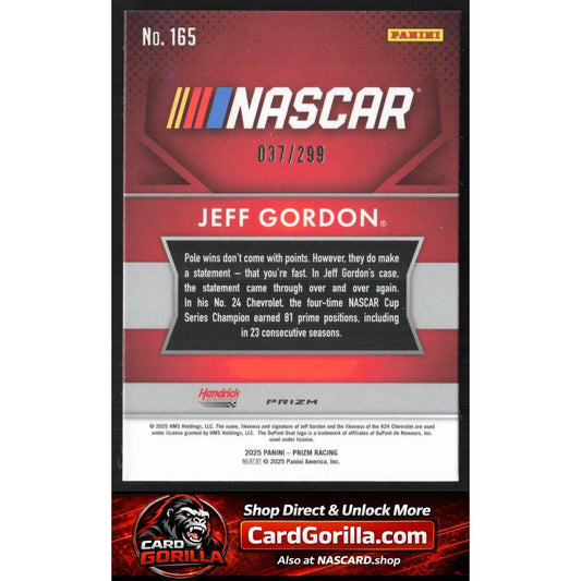 2025 Panini Prizm #165 Jeff Gordon Pulsar #/299