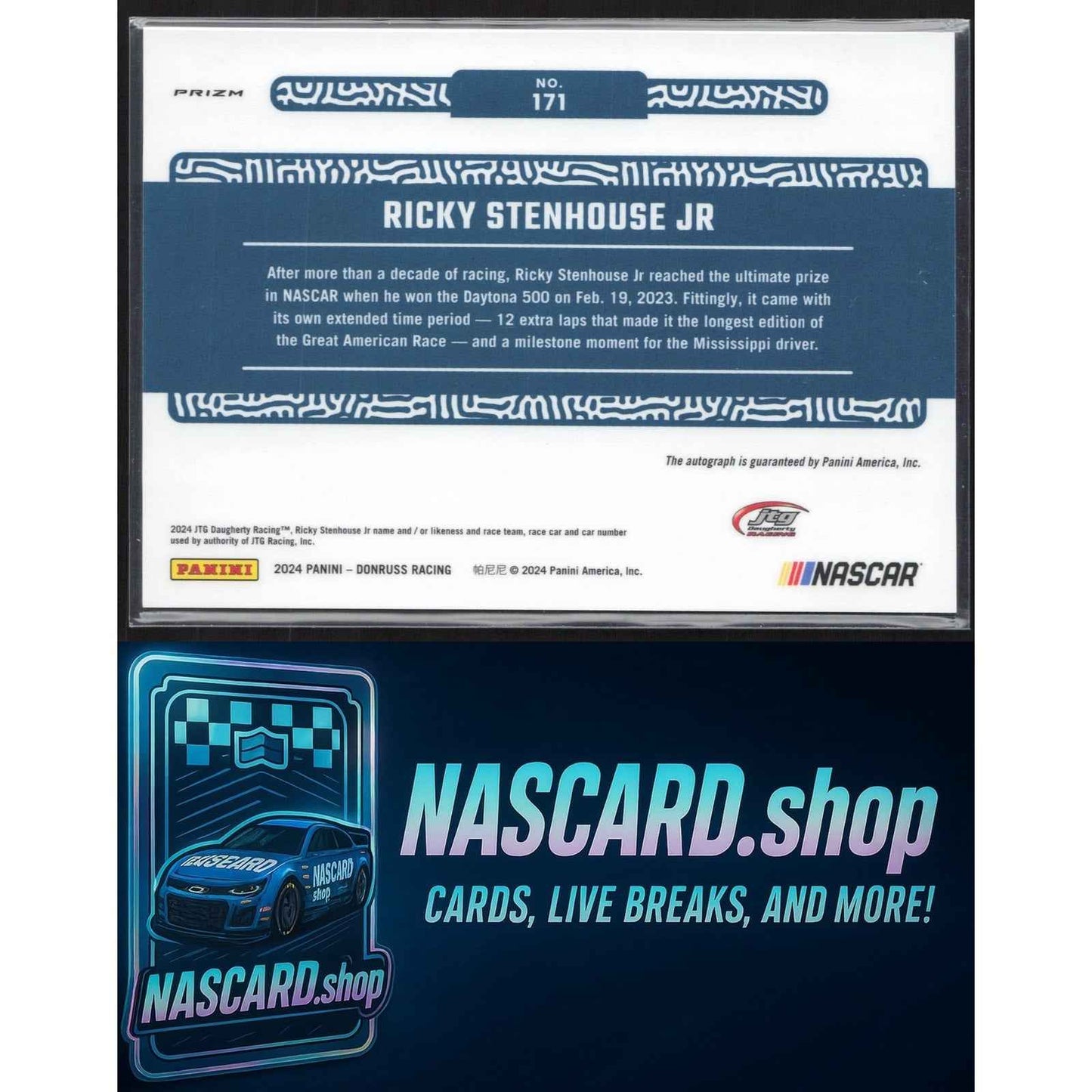 2024 Donruss #171 Ricky Stenhouse Jr Optic Signatures