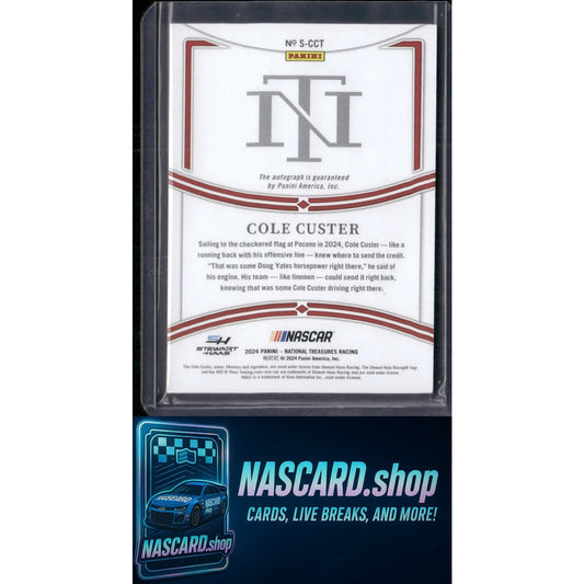 2024 Panini National Treasures #S-CCT Cole Custer Signatures #/99