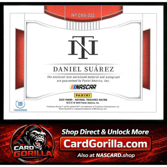 2025 Panini National Treasures Daniel Suarez Colossal Material Auto Red #/11