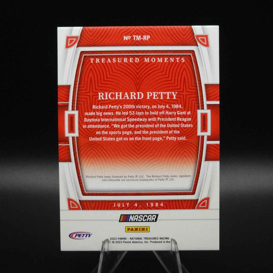 2023 Panini National Treasures Treasured Moments Richard Petty Holo Silver /49 - NASCARD.shop
