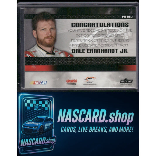 2014 Press Pass Redline Dale Earnhardt Jr. Pieces Of The Action Blue #/10 - Card Gorilla