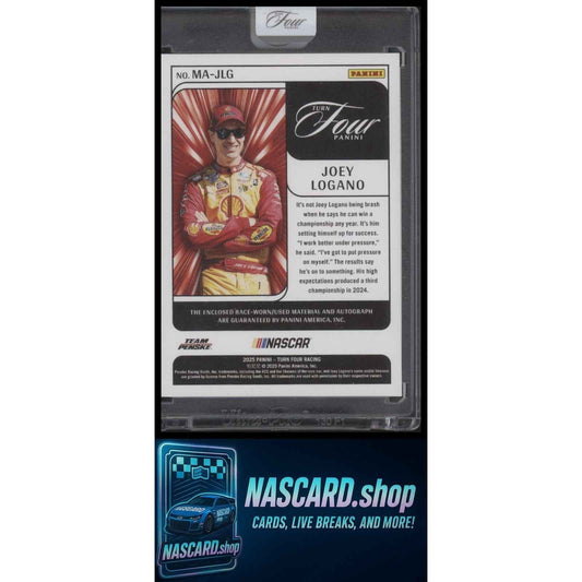 2025 Panini Turn Four Joey Logano Memorabilia Autographs Holo Silver #/75
