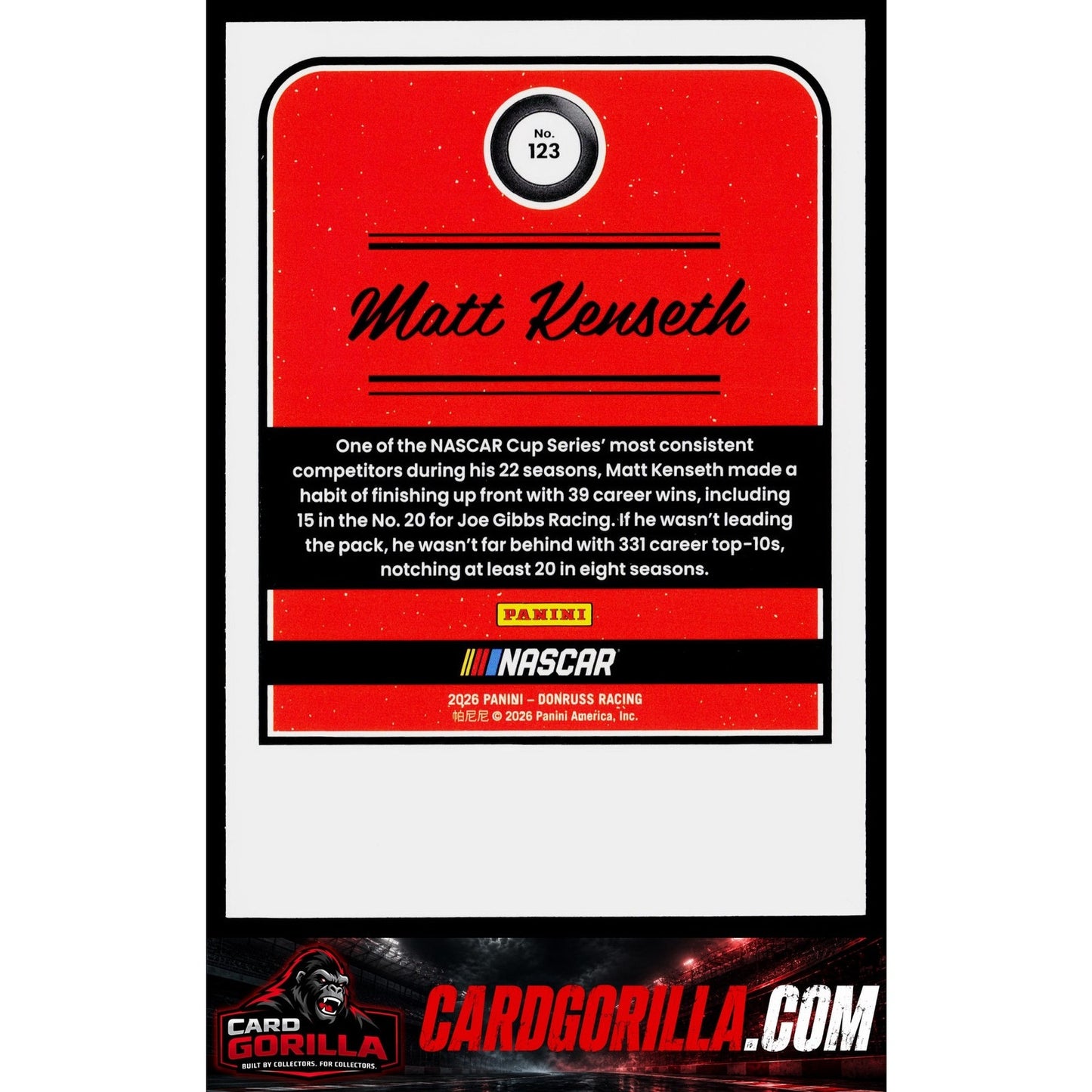 2026 Donruss #123 Matt Kenseth Blue #/199