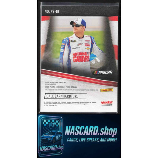 2020 Panini Chronicles #PS-JR Dale Earnhardt Jr Prime Swatches Holo Silver #/15