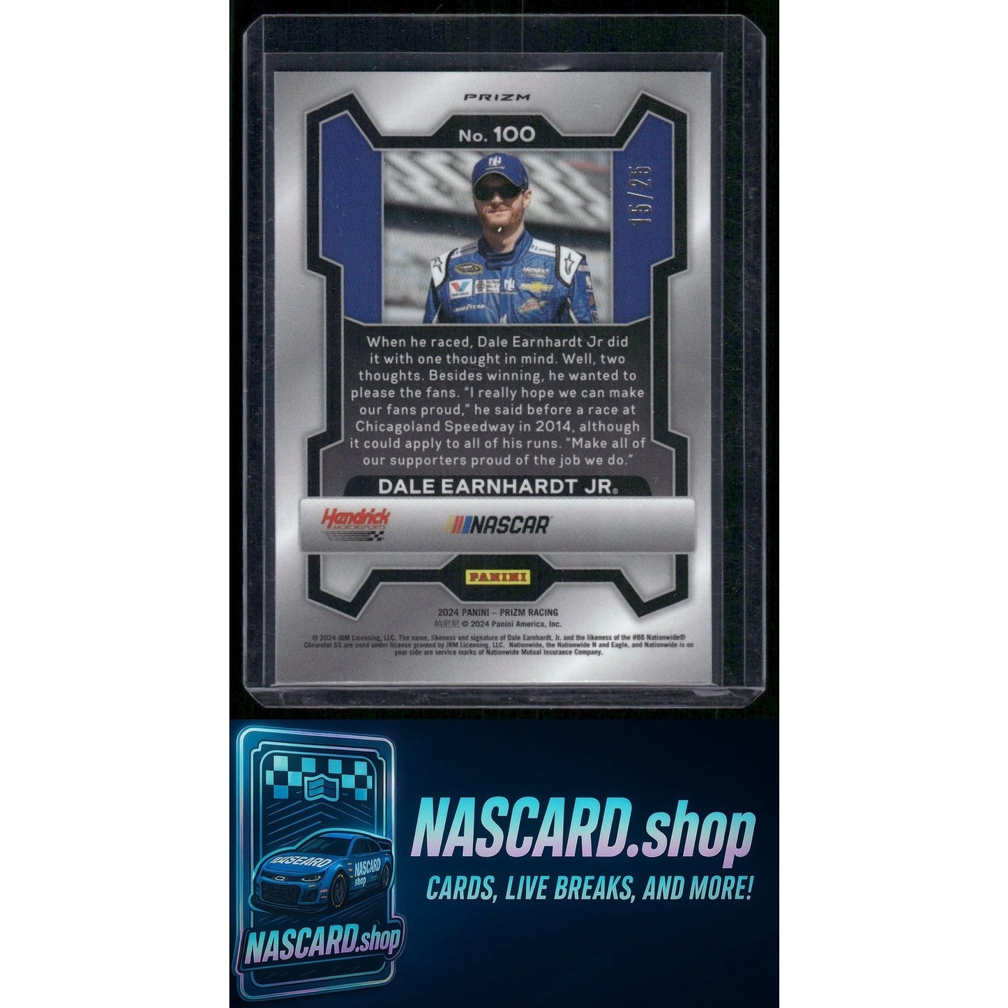 2024 Panini Prizm #100 Dale Earnhardt Jr Mojo #/25