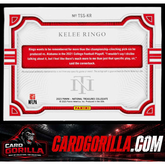 2023 Panini National Treasures Kelee Ringo Rookie Autograph #01/25 RC