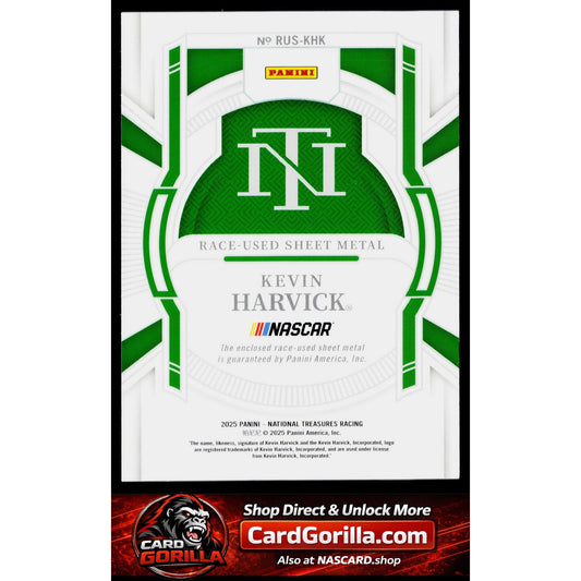 2025 Panini National Treasures #RUS-KHK Kevin Harvick Race Used Sheet Metal #/99