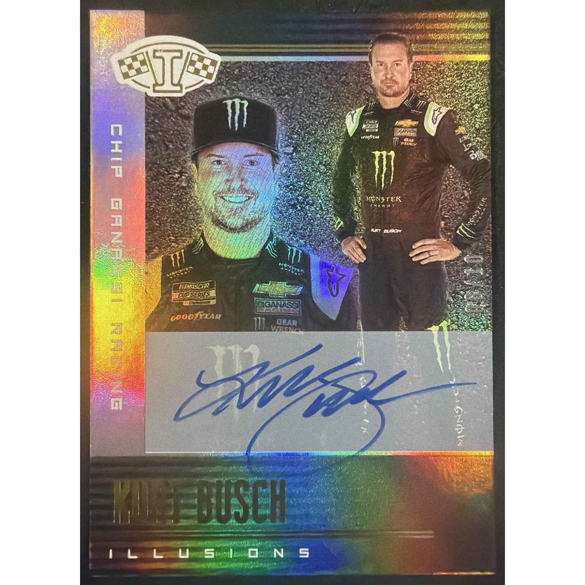 2020 Panini Chronicles Kurt Busch #15 Illusions Auto Gold 8/10