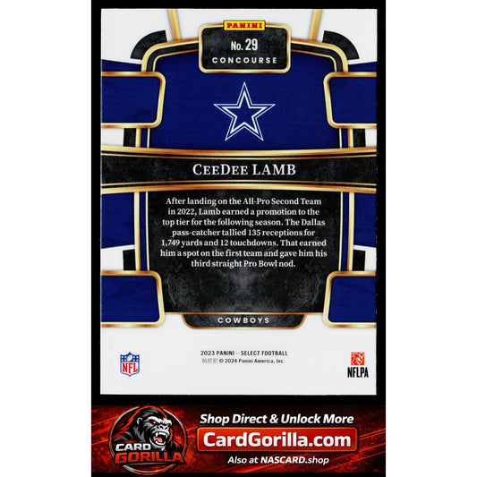 2023 Panini Select #29 CeeDee Lamb