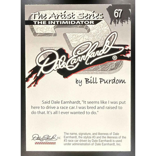 2002 Dale Earnhardt The Artist Series Bill Purdom #67 The Intimidator