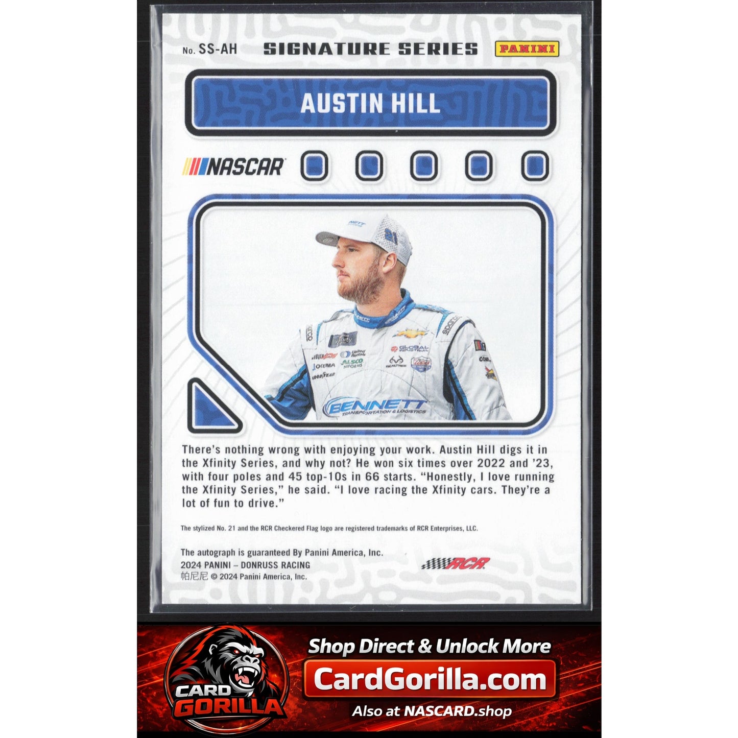 2022 Donruss #SS-AH Austin Hill Signature Series