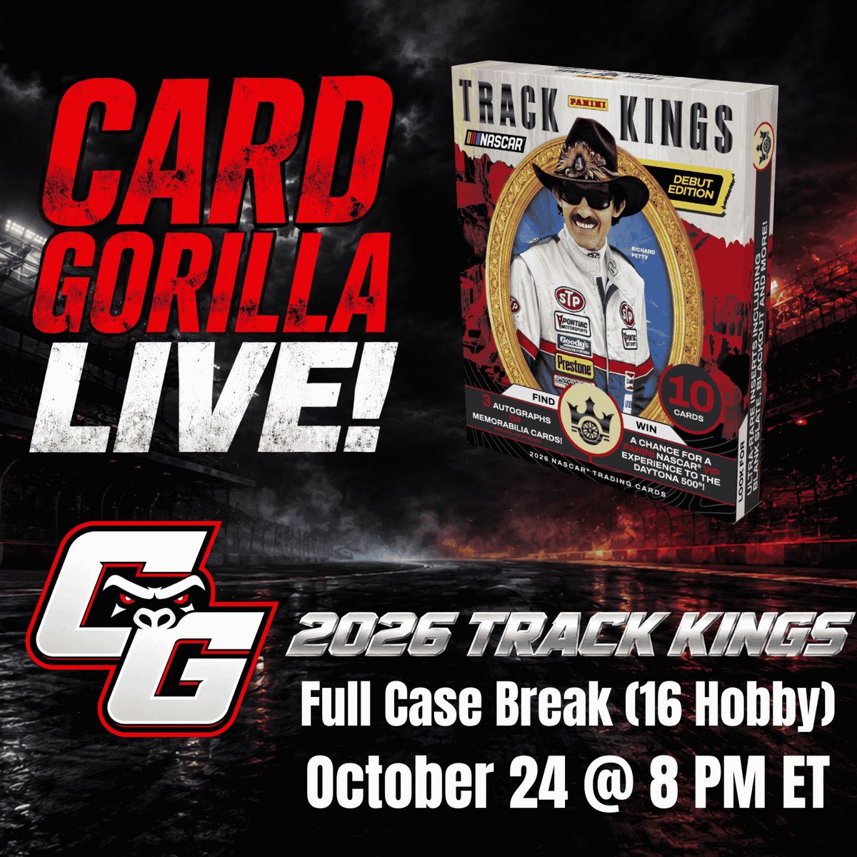 2026 Track Kings - 16 Box Full Case Pick Your Driver - October 24, 2026