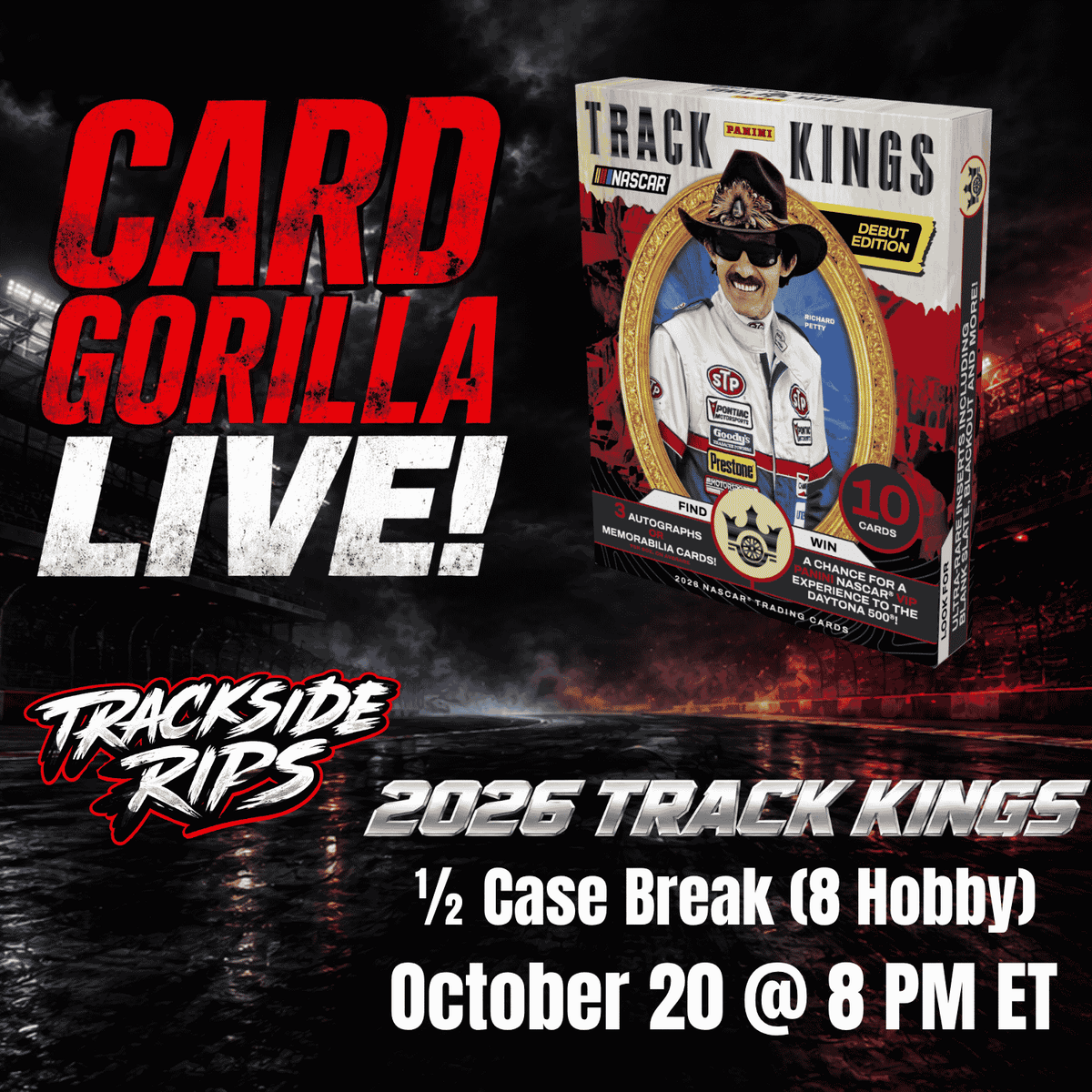 2026 Track Kings - 8 Box Pick Your Driver Break - October 20, 2026