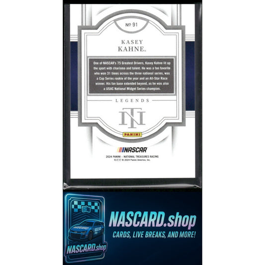 2024 Panini National Treasures #91 Kasey Kahne Holo Gold #/10