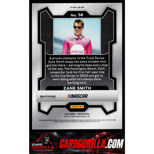 2024 Panini Prizm #14 Zane Smith White Sparkle