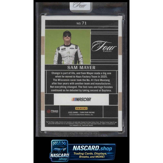 2025 Panini Turn Four #71 Sam Mayer Gold #/10
