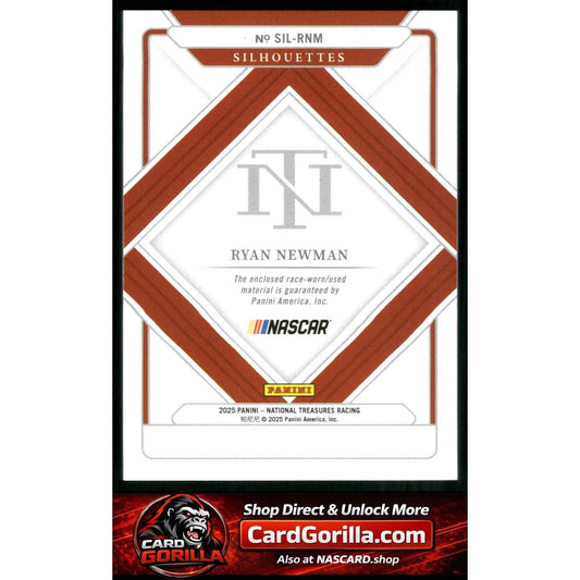 2025 Panini National Treasures #SIL-RNM Ryan Newman Silhouettes #/75