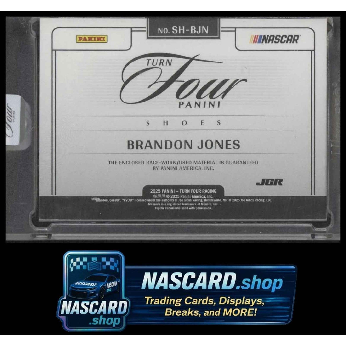 2025 Panini Turn Four #SH-BJN Brandon Jones Shoes Red #/10