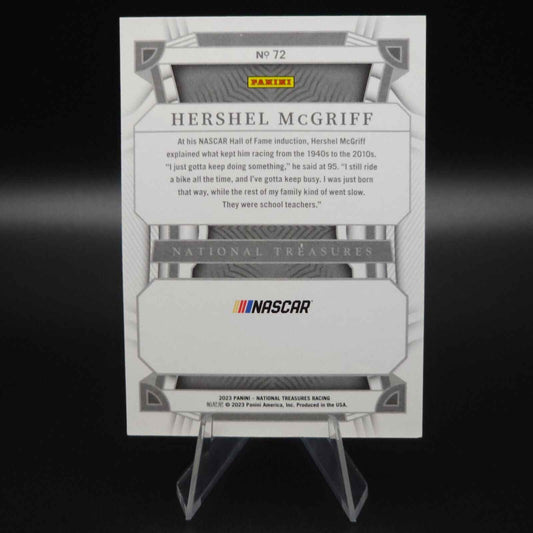 2023 National Treasures NASCAR Diamond Anniversary Midnight Hershel McGriff /20 - NASCARD.shop