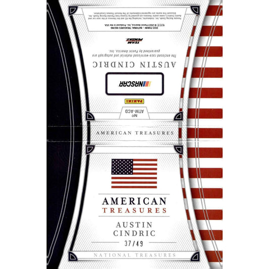 2023 National Treasures Austin Cindric American Treasures Booklet #/49