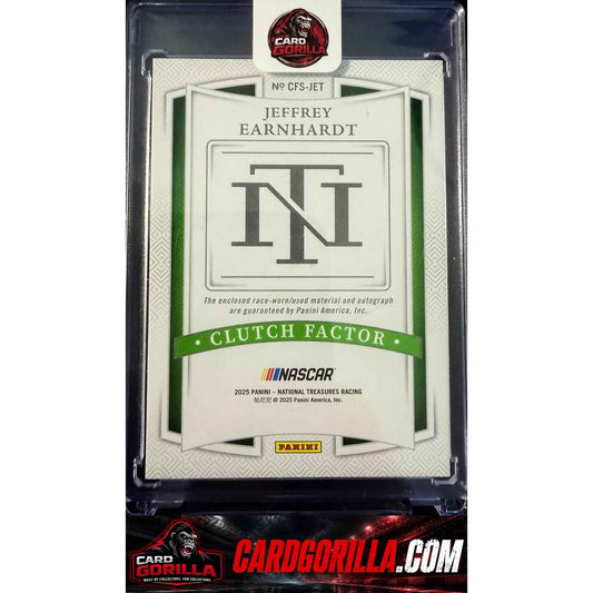 2025 National Treasures Jeffrey Earnhardt Clutch Factor Signatures Platinum #1/1