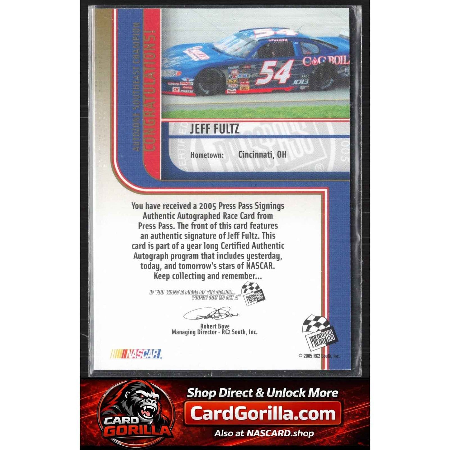 2005 Press Pass #NNO Jeff Fultz Signings