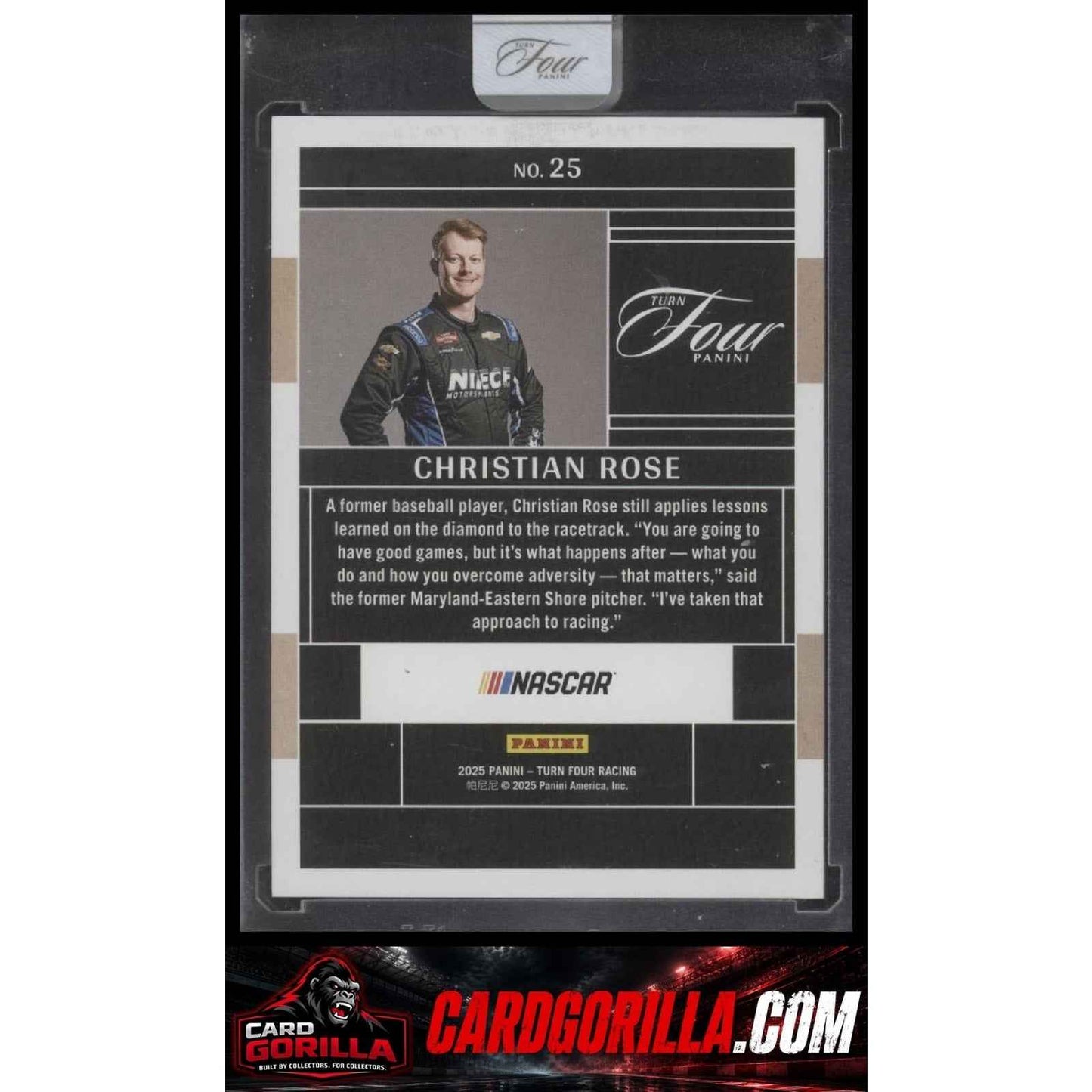 2025 Panini Turn Four #25 Christian Rose #/75