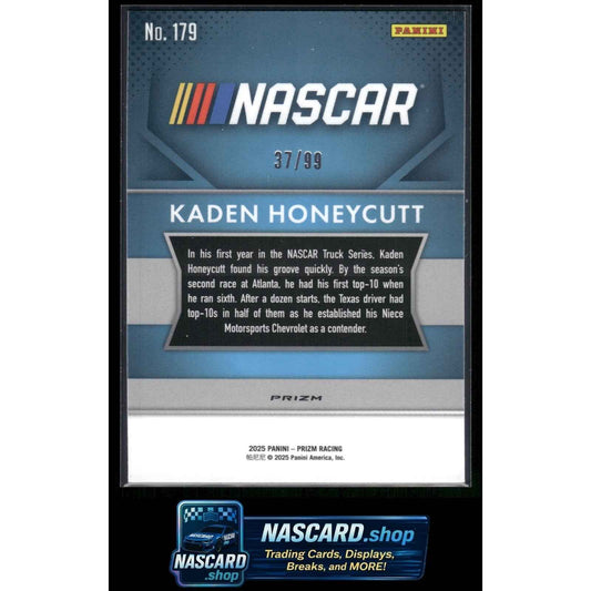 2025 Panini Prizm #179 Kaden Honeycutt Purple #/99 RC