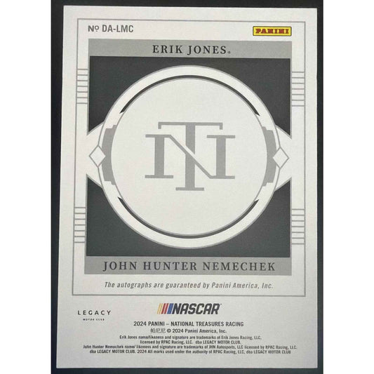 2024 National Treasures Erik Jones John Hunter Nemechek Dual Auto Holo Gold /10