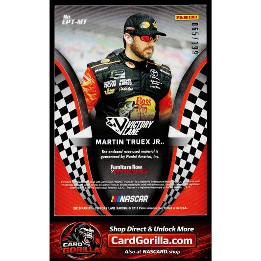 2018 Victory Lane Martin Truex Engineered Perfection Triple Material Gold /199
