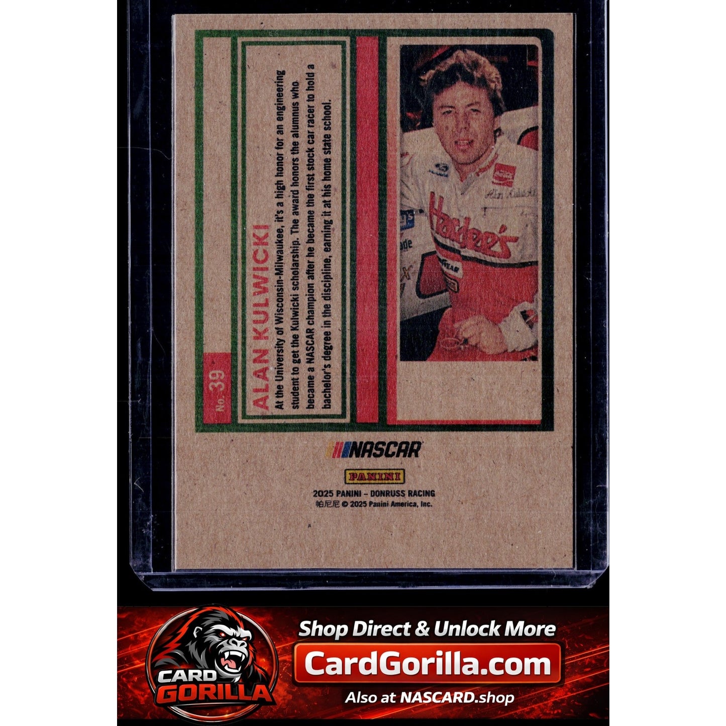 2025 Donruss #39 Alan Kulwicki Artist's Proof #/25