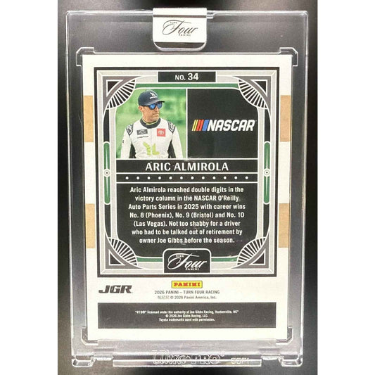 2026 Panini Turn Four Racing Aric Almirola #34/65