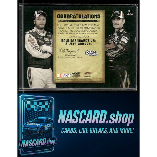 2010 Wheels Main Event Dale Earnhardt Jr. Jeff Gordon Head to Head Red #/25 - NASCARD.shop