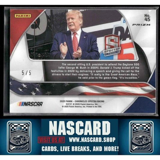 2020 Chronicles Spectra Presidential Collection Donald Trump Emerald Pulsar 5/5 - Card Gorilla