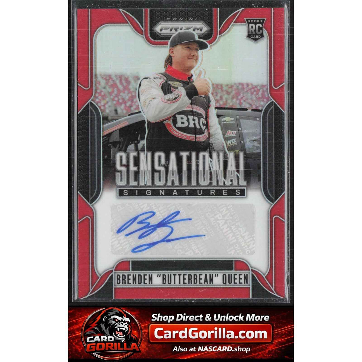 2025 Panini Prizm Brenden Butterbean Queen Sensational Signatures Red #/99