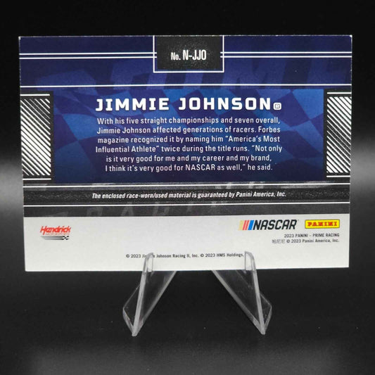 2023 Panini Prime - Names Jimmie Johnson #N-JJO Tires 06/99 (MEM) - NASCARD.shop